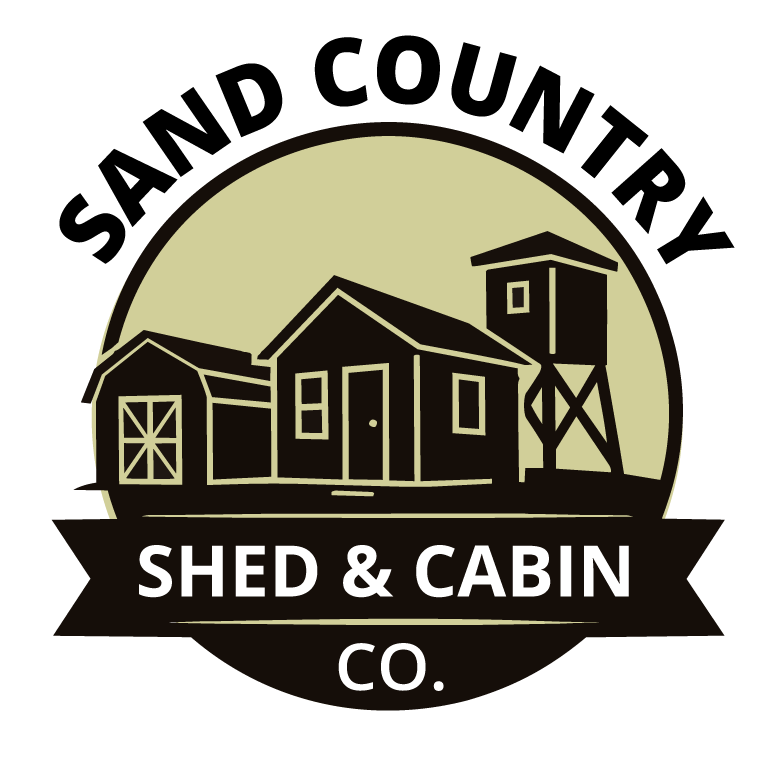 Sand Country Shed Cabin Logo
